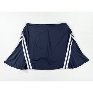 NIKE Dri Fit UV 17" Golf Skort Tennis Pickleball Skirt Gridiron Blue Women's XL